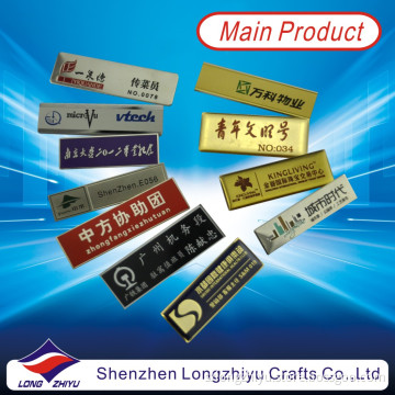 Custom Metal Magnet Decorative Name Badge for Waiter (LZY-2013000016)